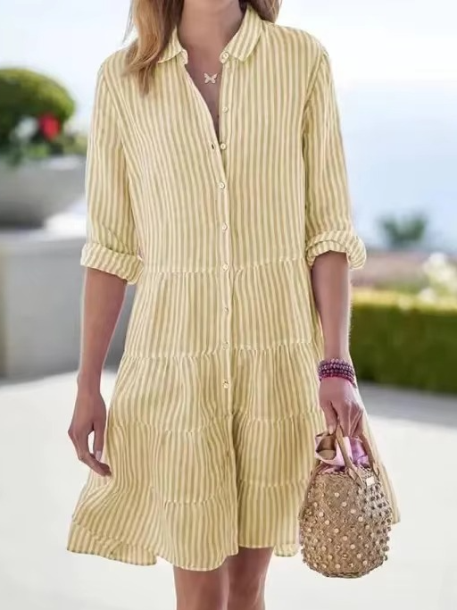 Jolie Women's Oversized Shirt Dress - front view