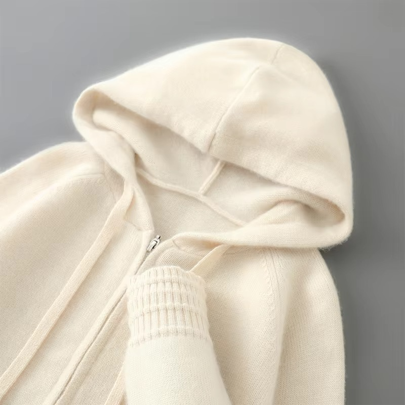 Gray Men's Cardigan - fabric and finish detail