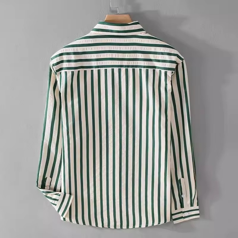 Lachlan Men's Striped Shirt - close-up detail