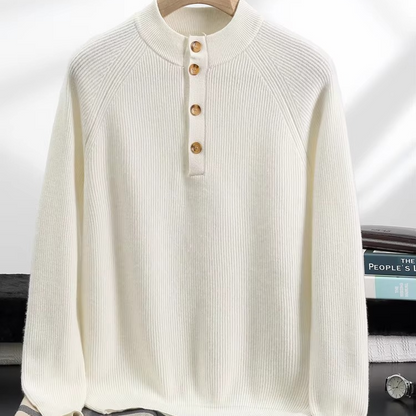 Zane Men's Sweater - fabric and finish detail