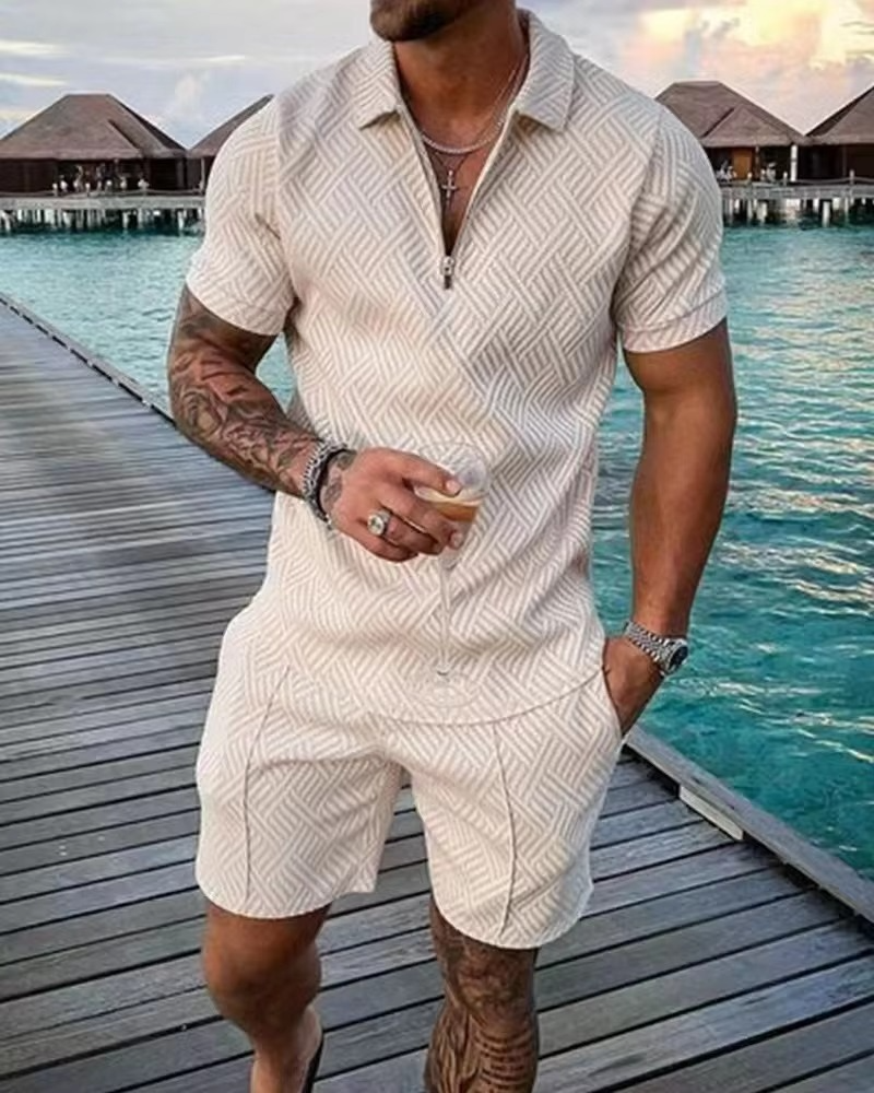 Bruno Men's Printed Shorts - styled view
