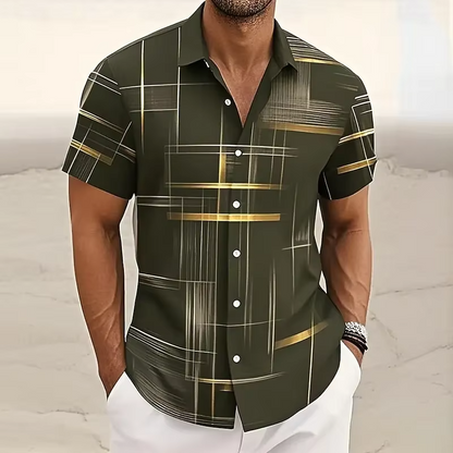 Felix Men's Plaid Shirt - fabric and finish detail