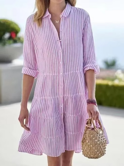 Jolie Women's Oversized Shirt Dress - back view