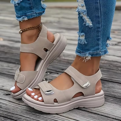 June Women's Platform Sandals - close-up detail