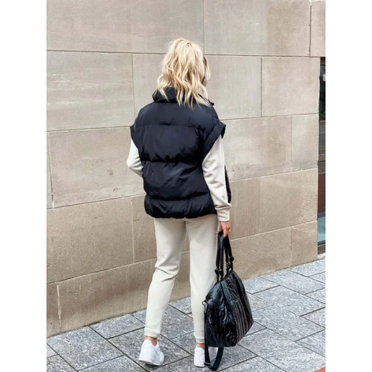 Elise Women's Quilted Vest - styled view