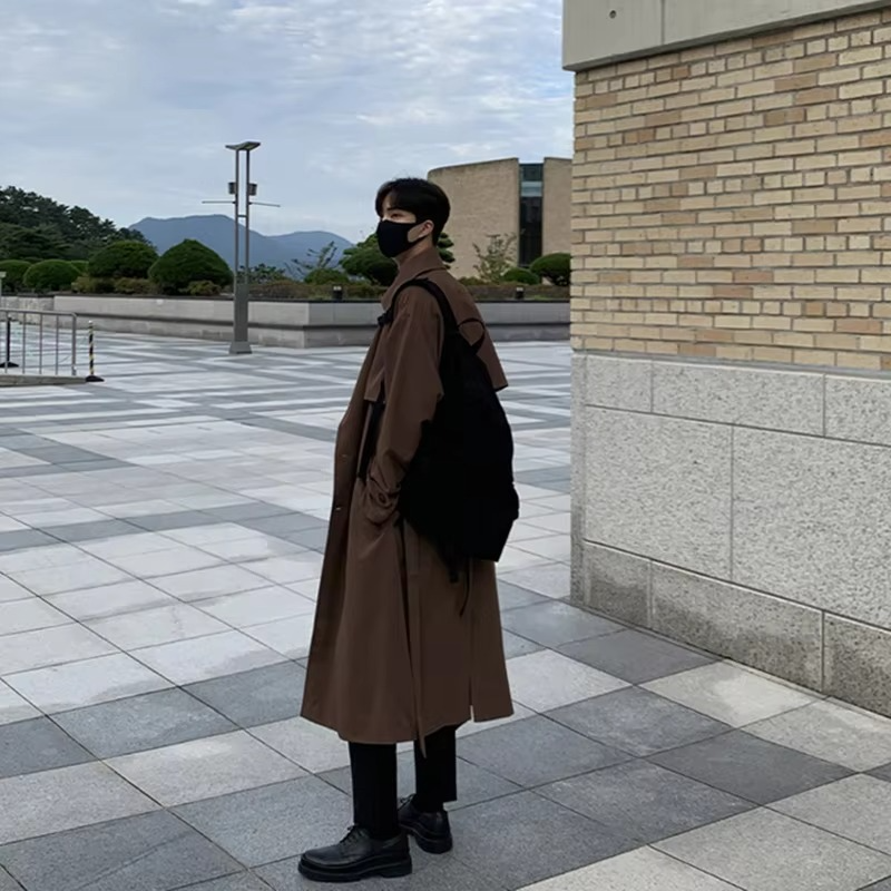 Wilder Men's Trench Coat - shown in use