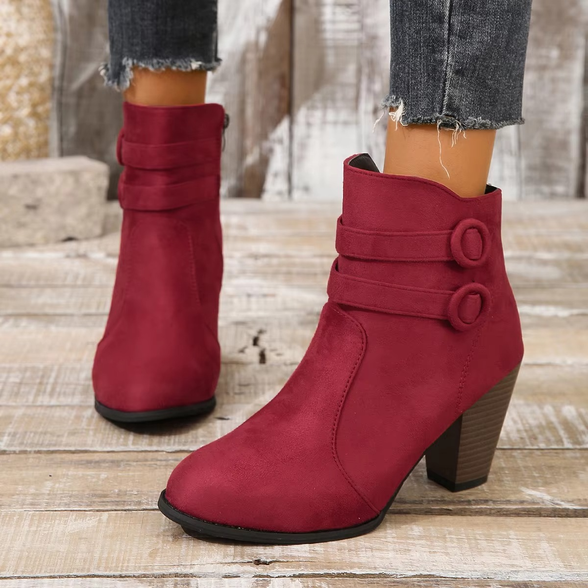 Tallulah Women's Ankle Boots - fabric and finish detail