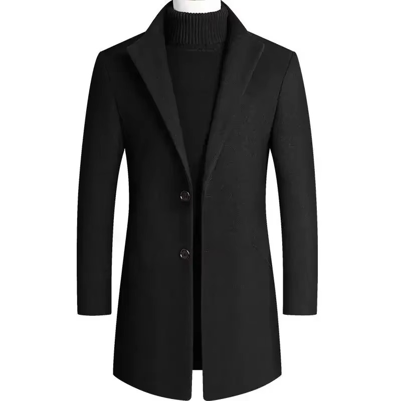 Yves Men's Trench Coat - styled view