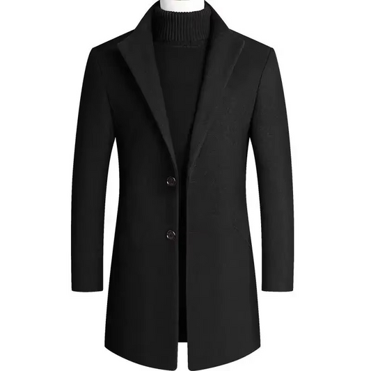 Yves Men's Trench Coat - styled view