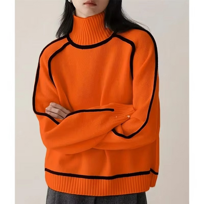 Lena Women's Striped Sweater - front view