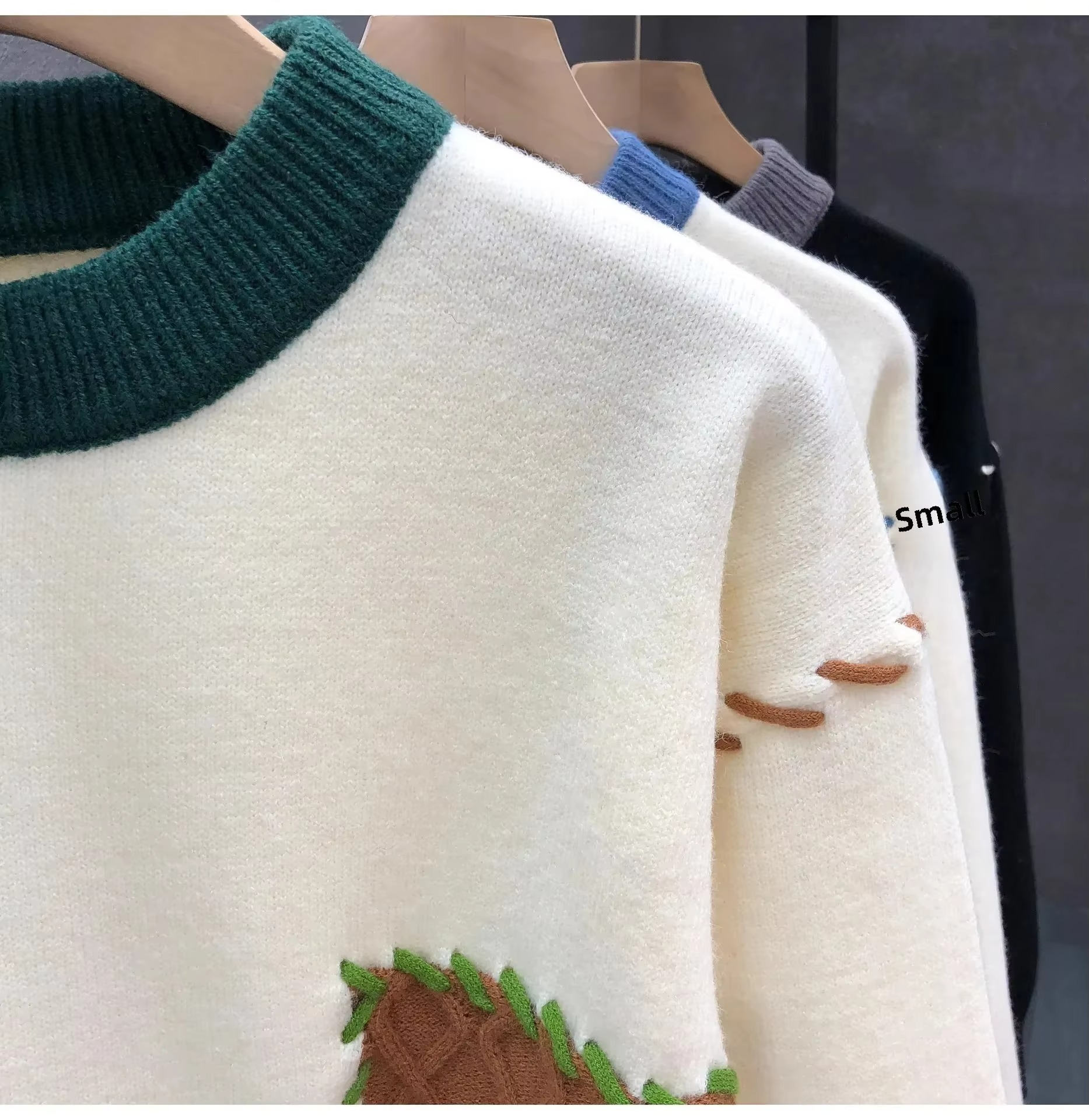Ambrose Men's Sweater - close-up detail