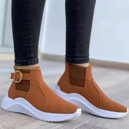 Elise Women's Platform Ankle Boots - front view