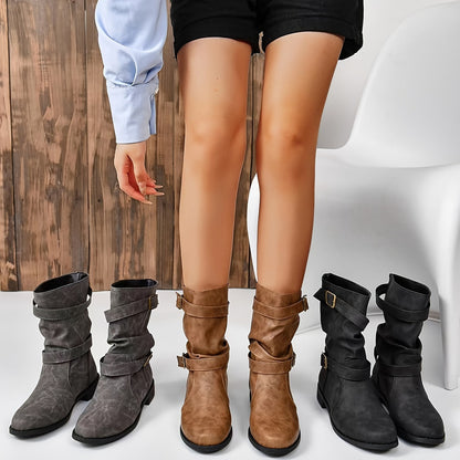 Maya Women's Ankle Boots - fabric and finish detail