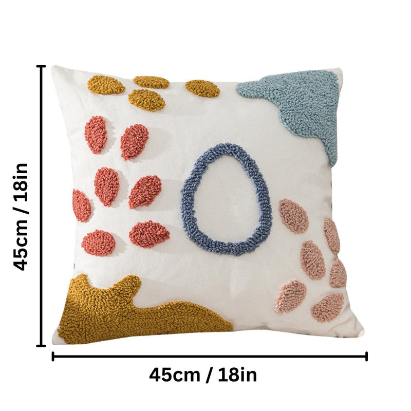 Slate Snugi Colorful Dot Pattern Cushion Cover | Soft Cover, Living Room
