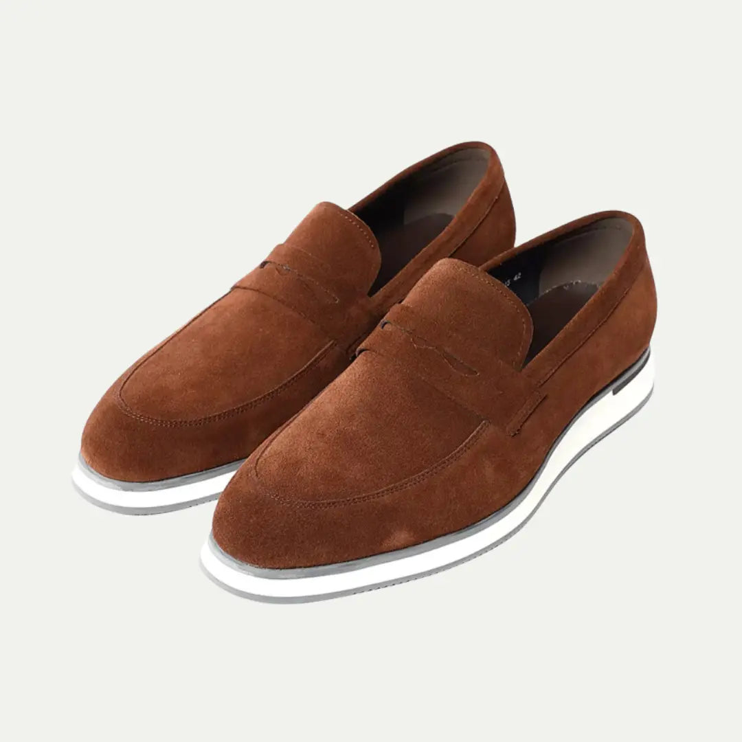 Rowan Women's Suede Loafers - styled view