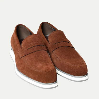 Rowan Women's Suede Loafers - back view