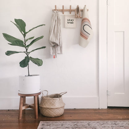 Stylish Wall Mounted Coat Rack with 5 Hooks – Natural Beechwood Hanger for Entryway, Bathroom, and Versatile Home Storage 5