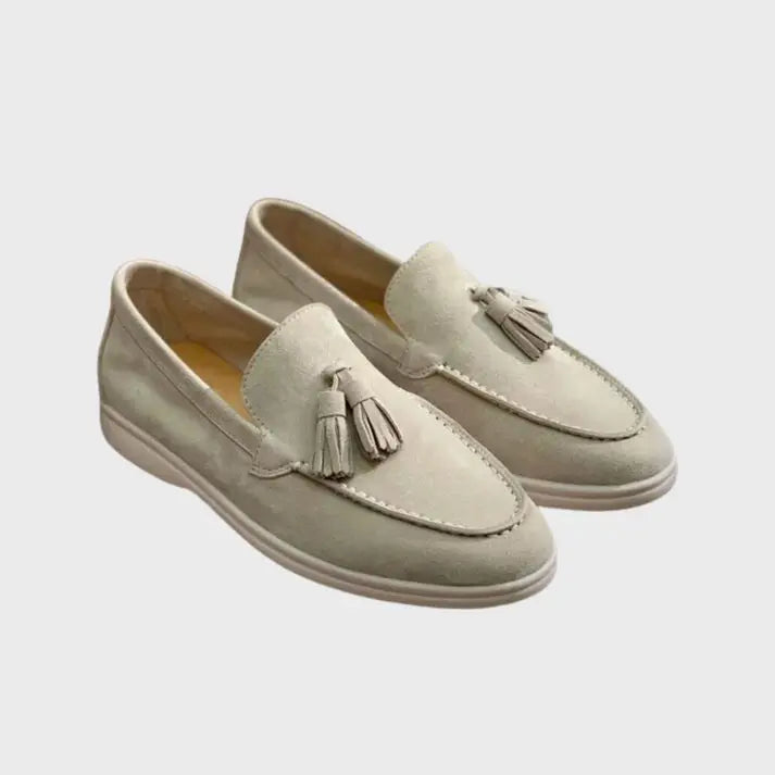 Sawyer Men's Suede Loafers | Black, Beige