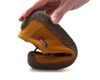 Wren Women's Suede Flats - shown in use