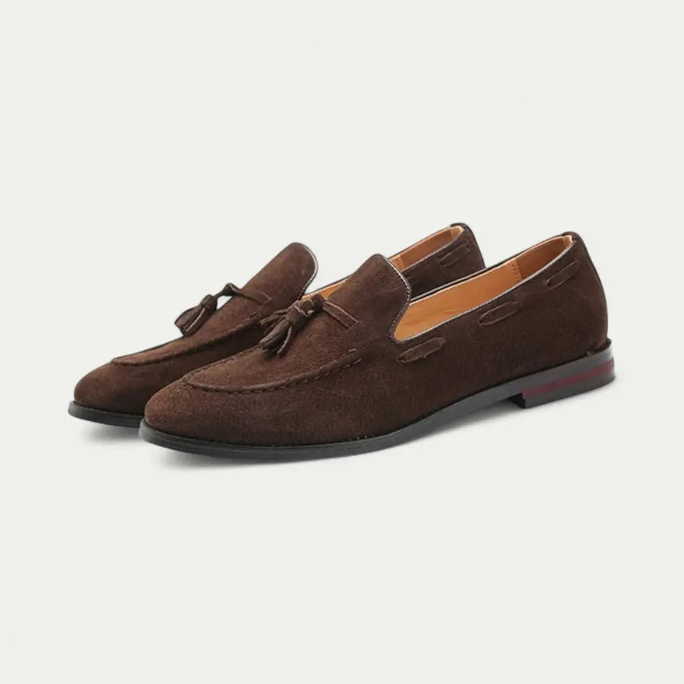 Tobias Men's Satin Loafers - styled view