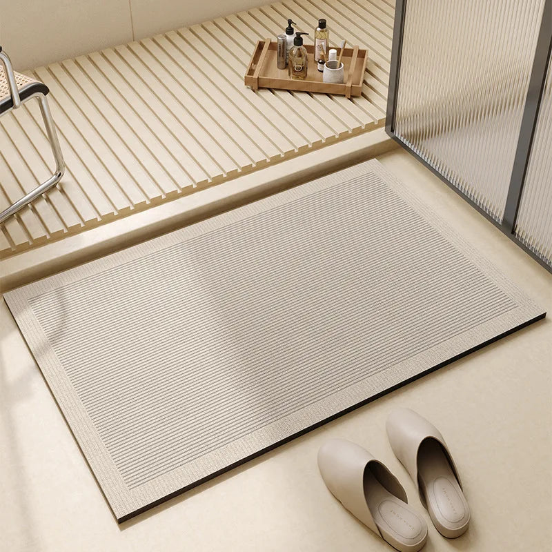 Super Absorbent Quick-Dry Bath Mat with Non-Slip Rubber Base – Soft and Stylish Bathroom Floor Mat 3