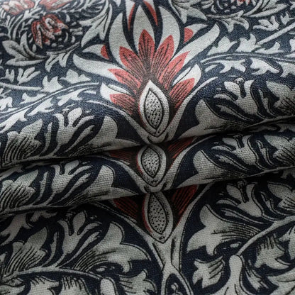 Thistle Ebonleaf Floral Tapestry Curtain | Garden Botanical, Semi-Blackout