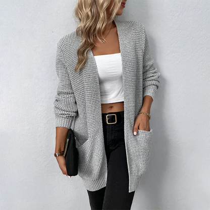 Romy Women's Cardigan - fabric and finish detail