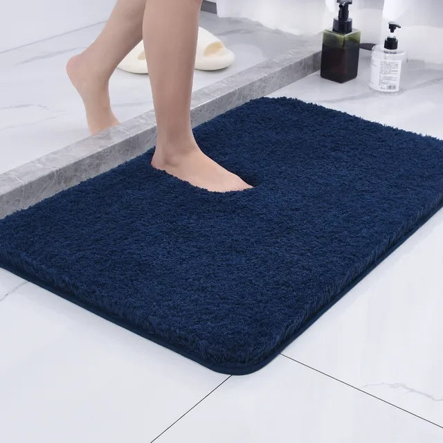 Ultra-Soft Fur Plush Bath Rug with Non-Slip Backing – Highly Absorbent, Machine Washable Bathroom Mat in Multiple Colors 0