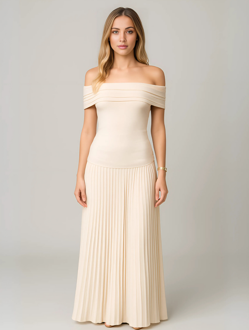 Mabel Women's Maxi Dress | Off-shoulder