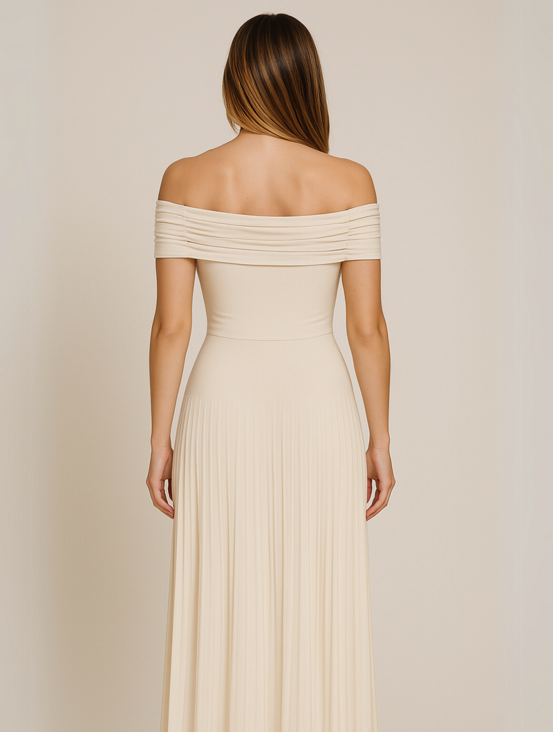 Mabel Women's Maxi Dress - fabric and finish detail