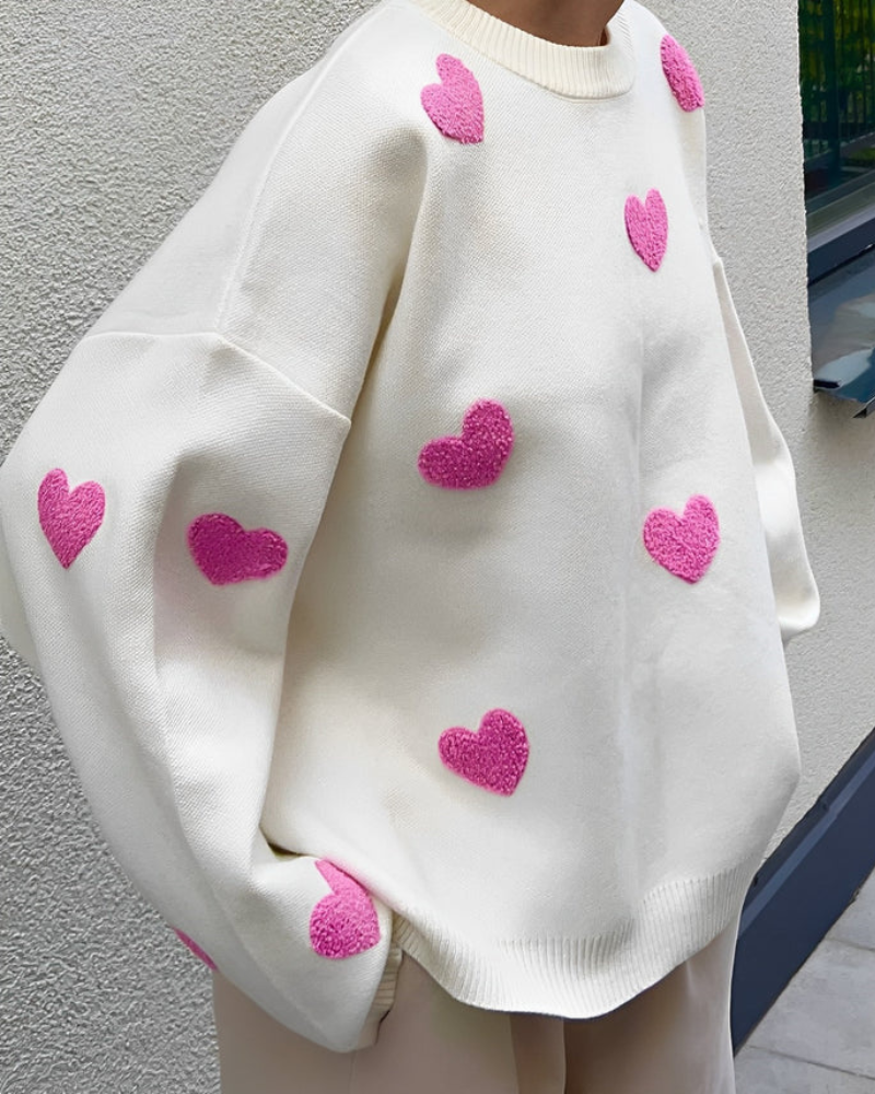 Lila Women's Oversized Sweater - styled view