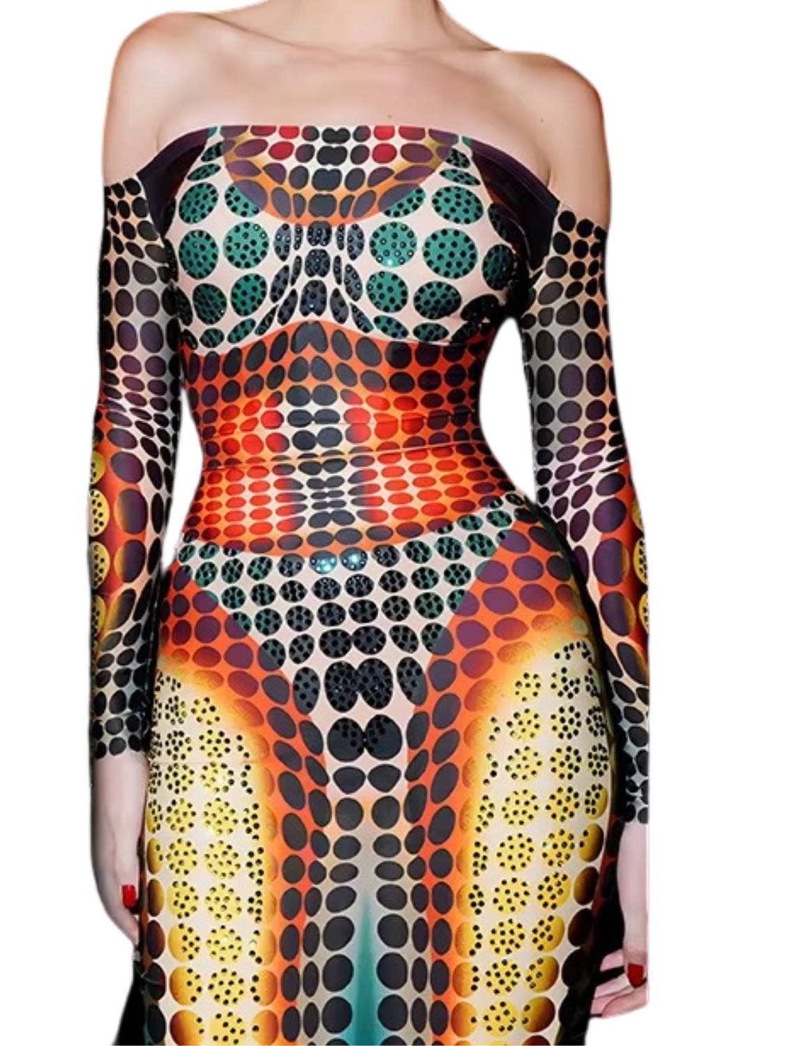 Rowan Women's Printed Dress - fabric and finish detail