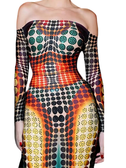 Rowan Women's Printed Dress - fabric and finish detail