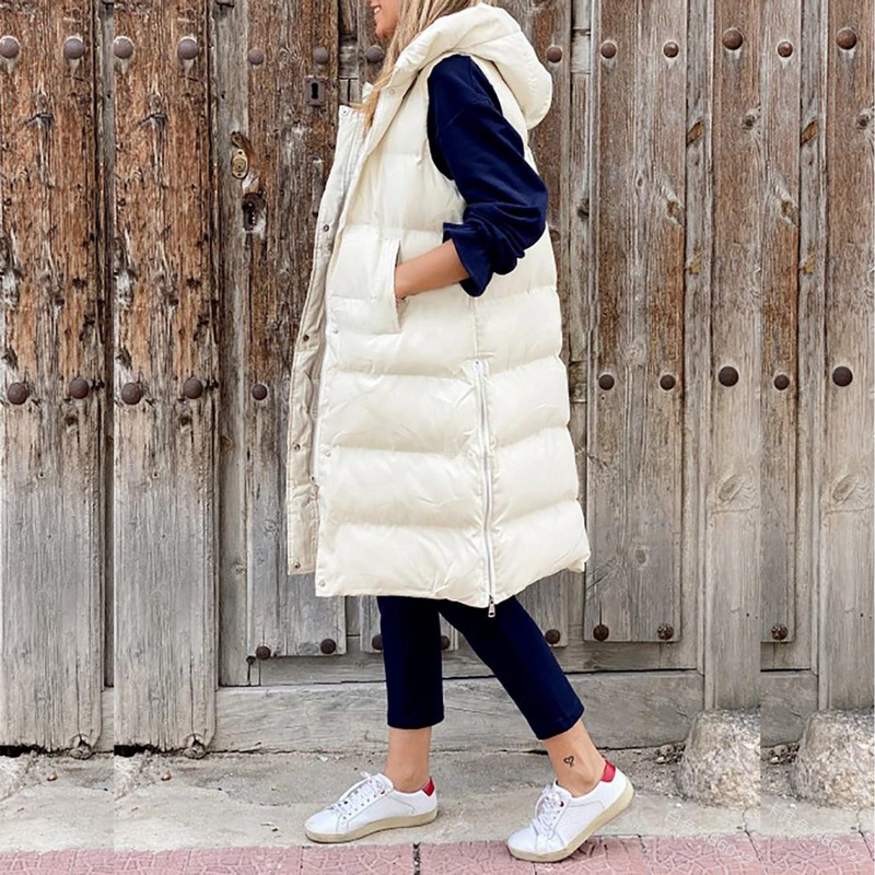 Noor Women's Puffer Jacket - styled view