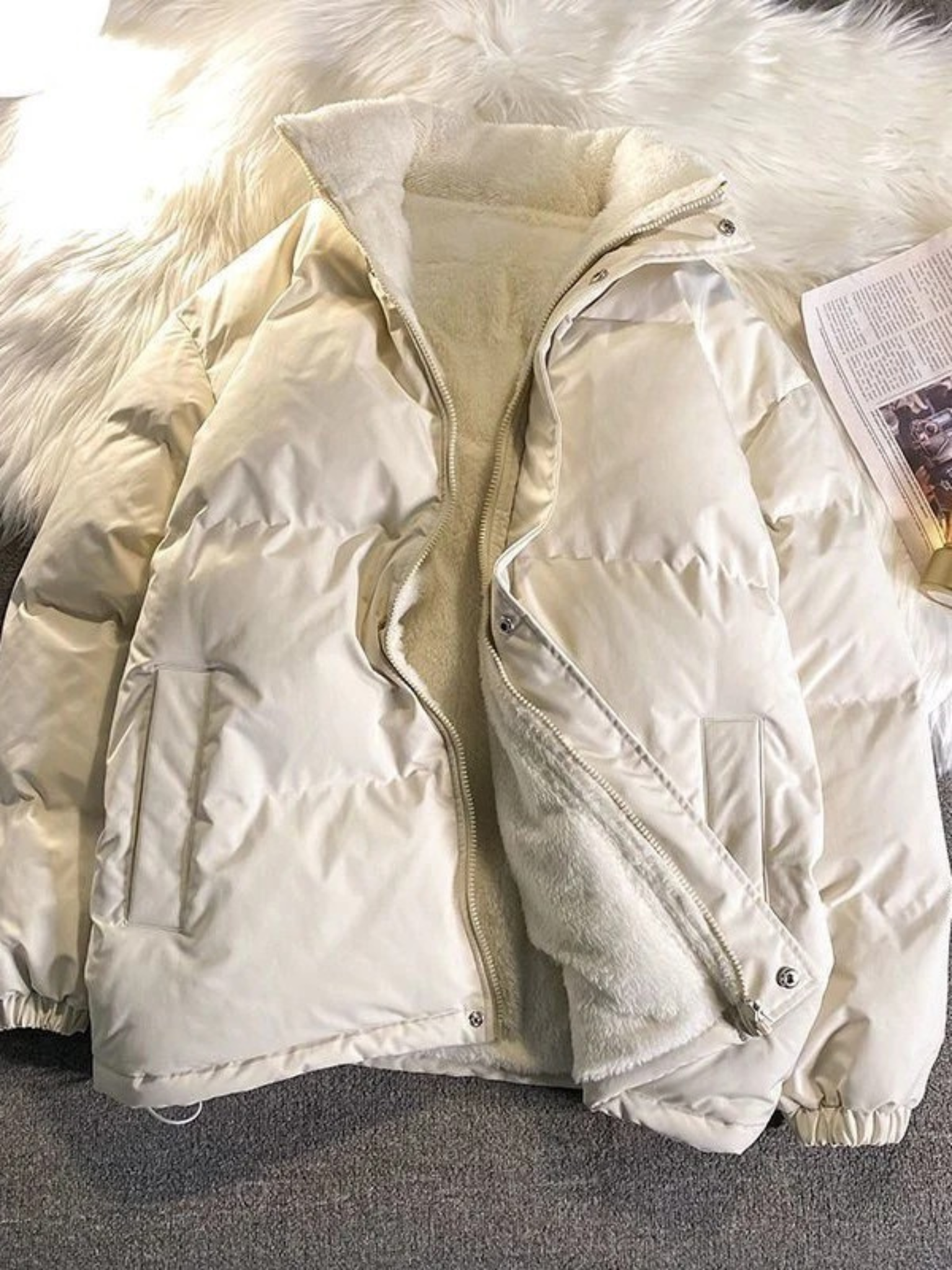 Anouk Women's Quilted Jacket - close-up detail