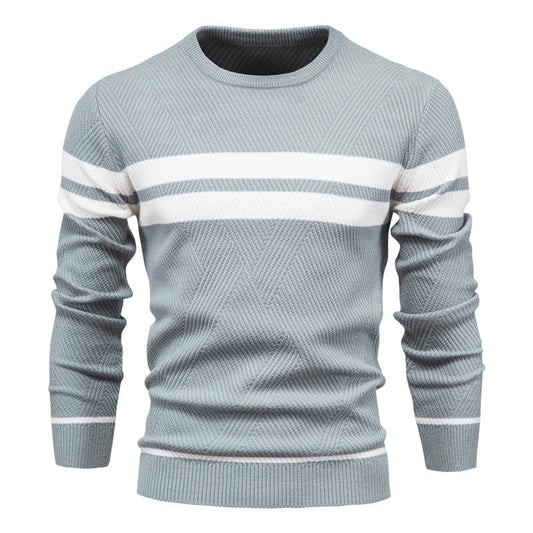 Orson Men's Striped Sweater - styled view