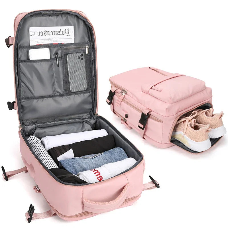 Margot Women's Backpack | Black, Beige