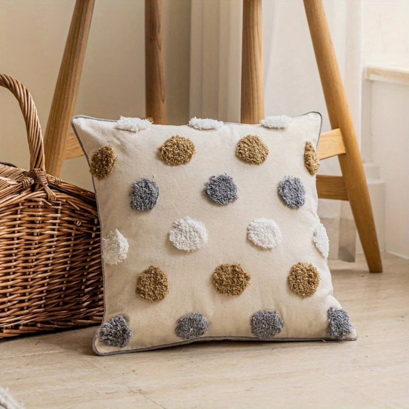 Valmora Polka Dot Cushion Cover | Soft Cover, Living Room