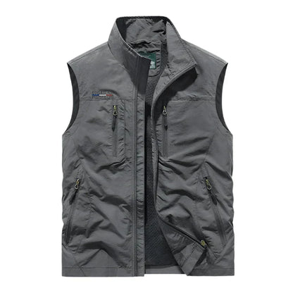 Silas Men's Vest - fabric and finish detail