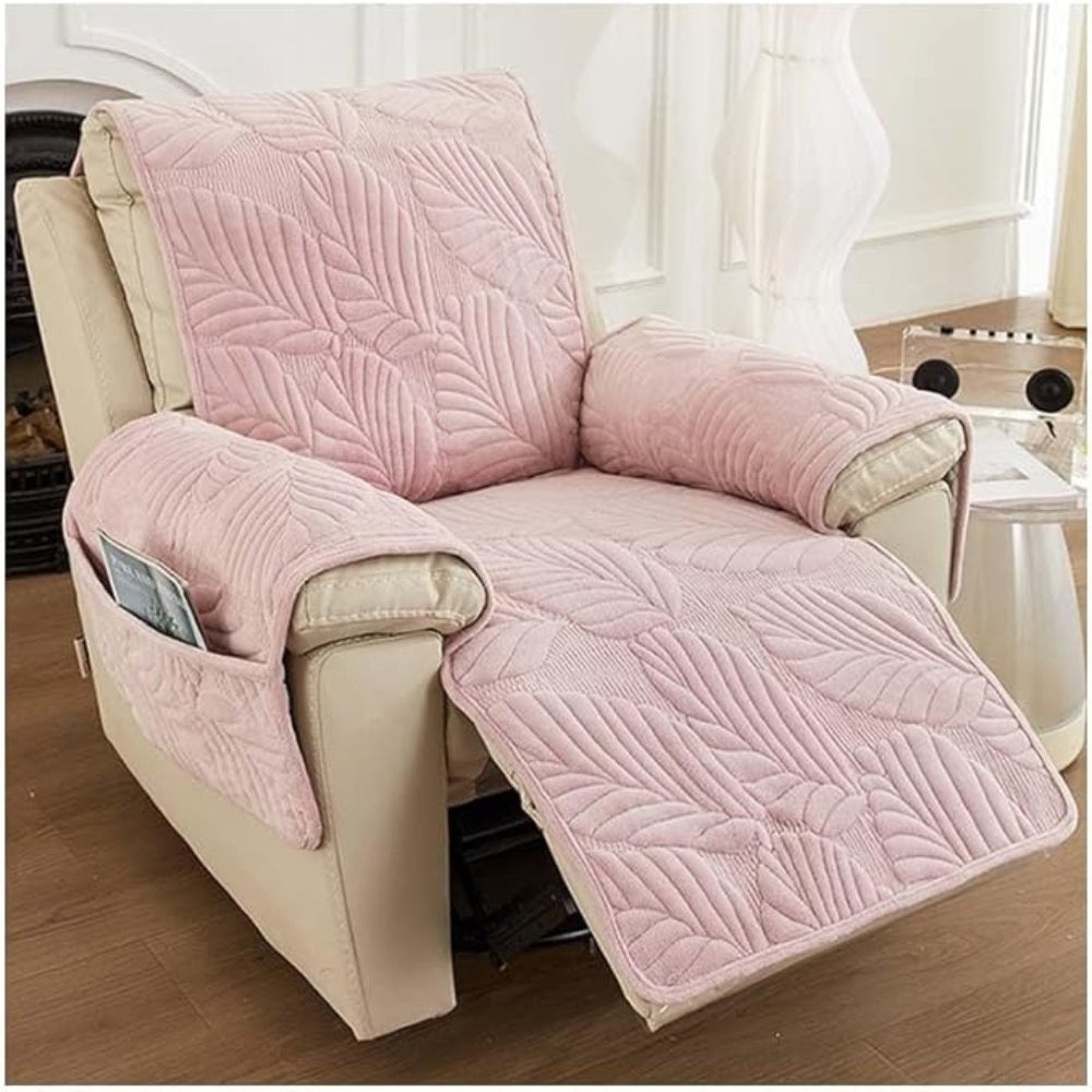 Verdant Leaf Collection | Recliner Chair Cover with Anti-Slip Backing | Stylish Protection for Spills and Stains 2