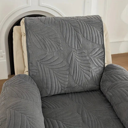 Verdant Leaf Collection | Recliner Chair Cover with Anti-Slip Backing | Stylish Protection for Spills and Stains 7