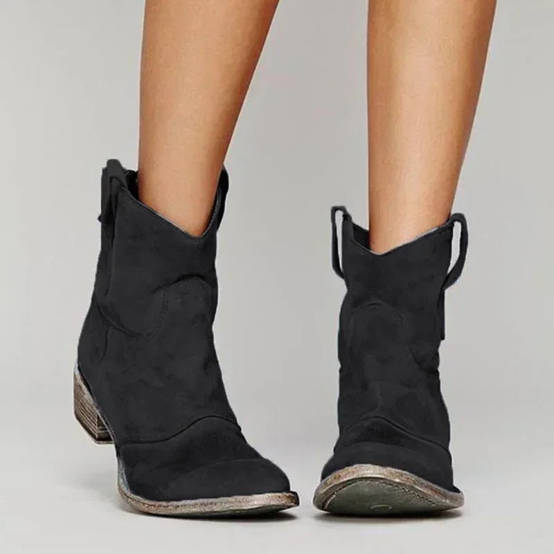 Beatrix Women's Suede Ankle Boots - front view