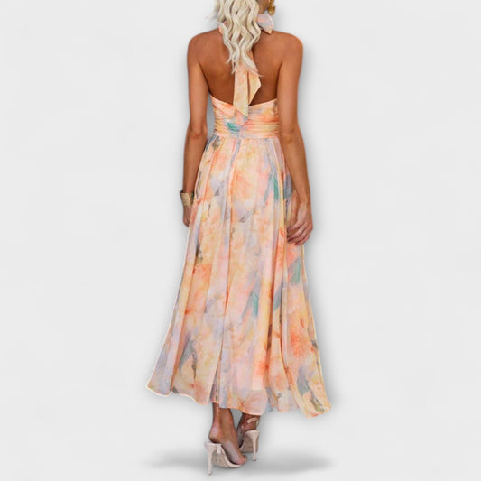 Xanthe Women's Pleated Midi Dress - styled view