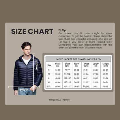 Wilder Men's Puffer Jacket - full-length view