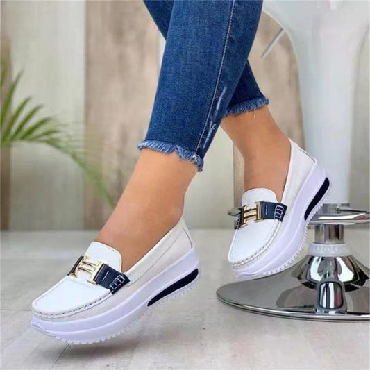 Ava Women's Platform Loafers - front view