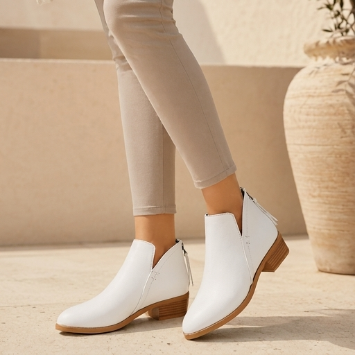 Elise Women's Suede Ankle Boots - full-length view