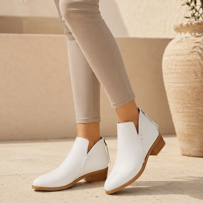 Elise Women's Suede Ankle Boots - full-length view