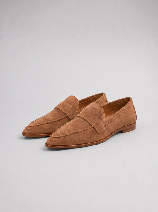 Jolie Women's Suede Loafers - front view