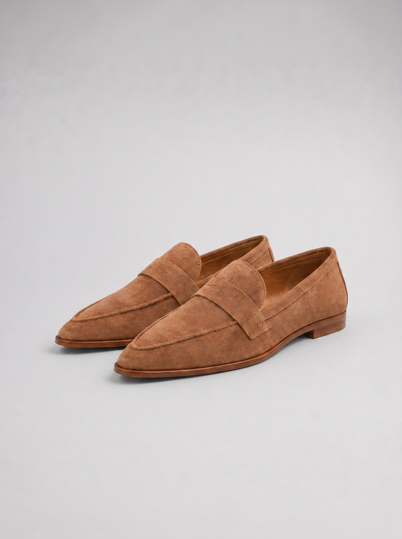 Jolie Women's Suede Loafers | Slip, Leather, Slip-on