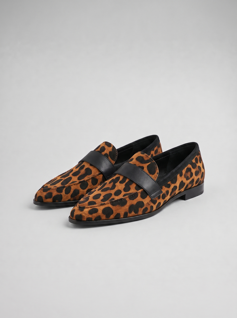 Jolie Women's Suede Loafers - close-up detail